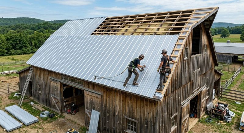 Barn Roof Construction in Gambrills, MD
