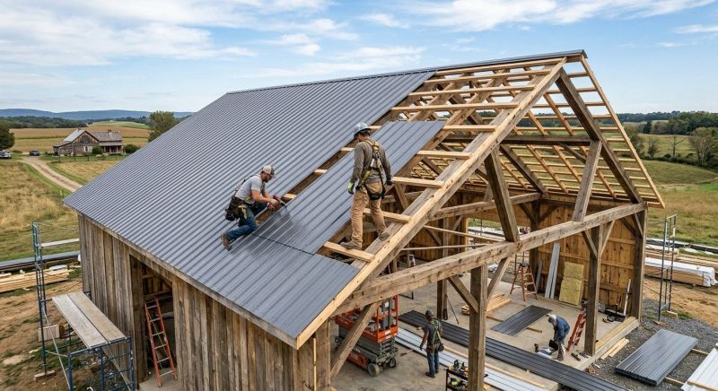 Barn Roof Construction in Gambrills, MD