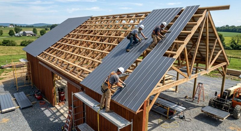 Barn Roof Installation in Gambrills, MD