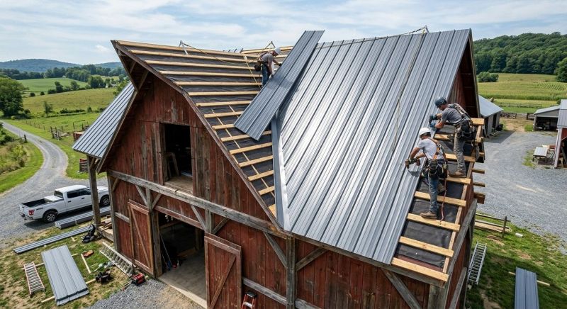 Barn Roof Installation in Gambrills, MD