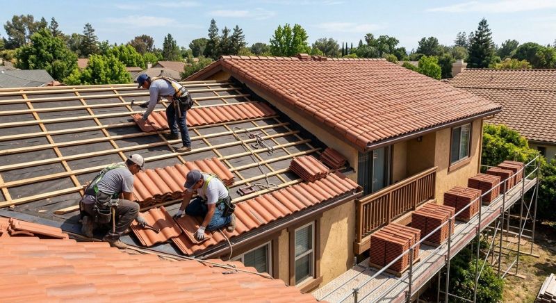 Clay Tile Roofing Installation in Gambrills, MD