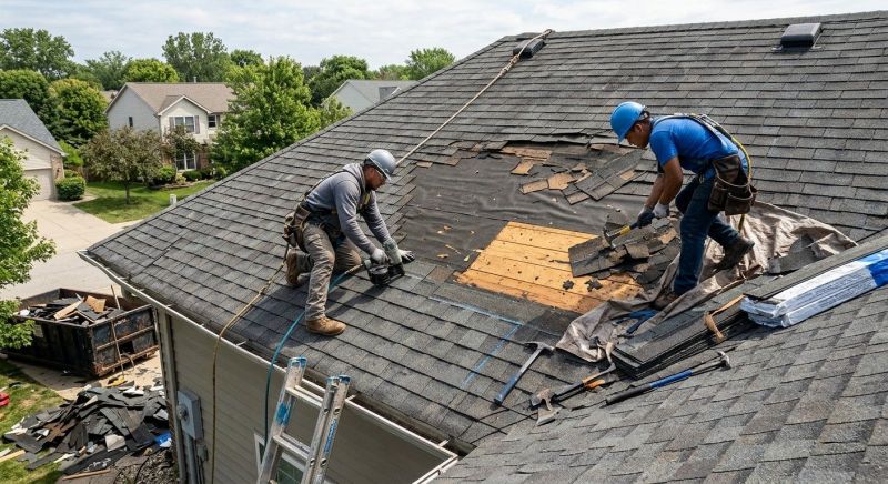 Damaged Roof Repair in Columbia, MD