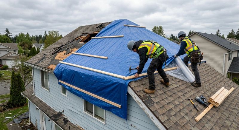 Damaged Roof Replacement in Queen Annes County, MD