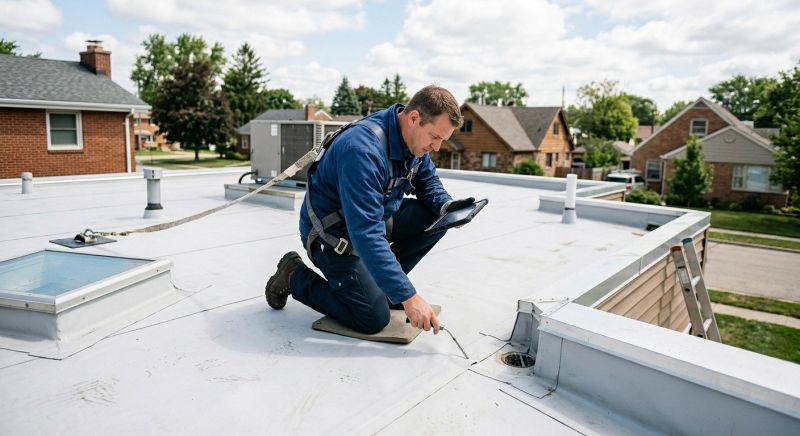 Flat Roof Inspection in Gambrills, MD