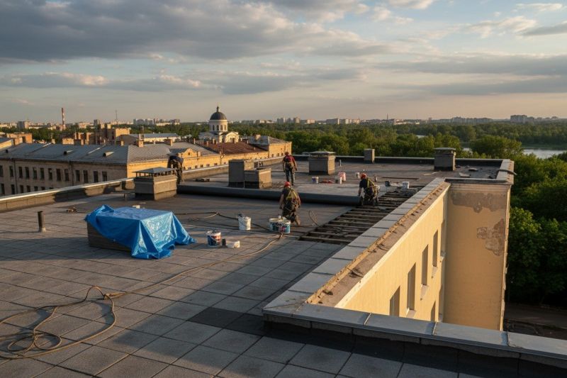 Flat Roof Replacement in Glen Burnie, MD