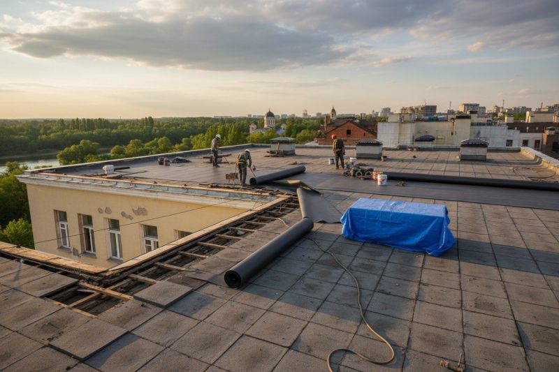 Flat Roof Replacement in Highland, MD