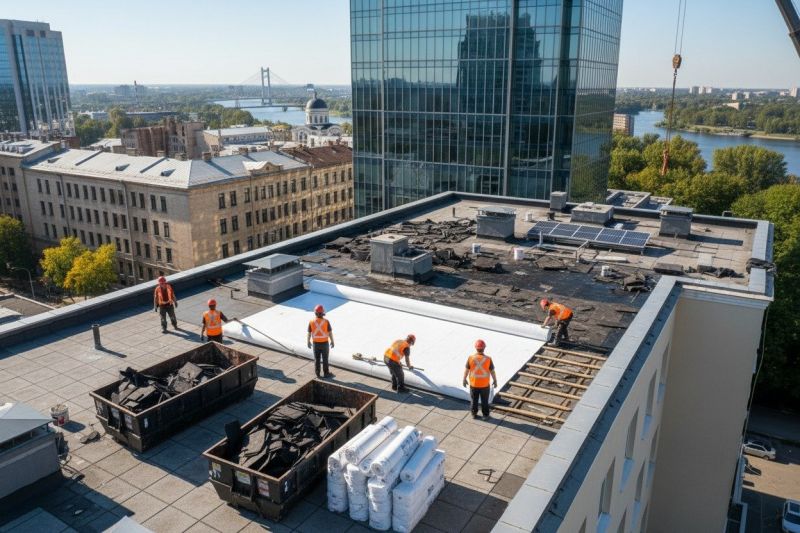 Flat Roof Replacement in Odenton, MD