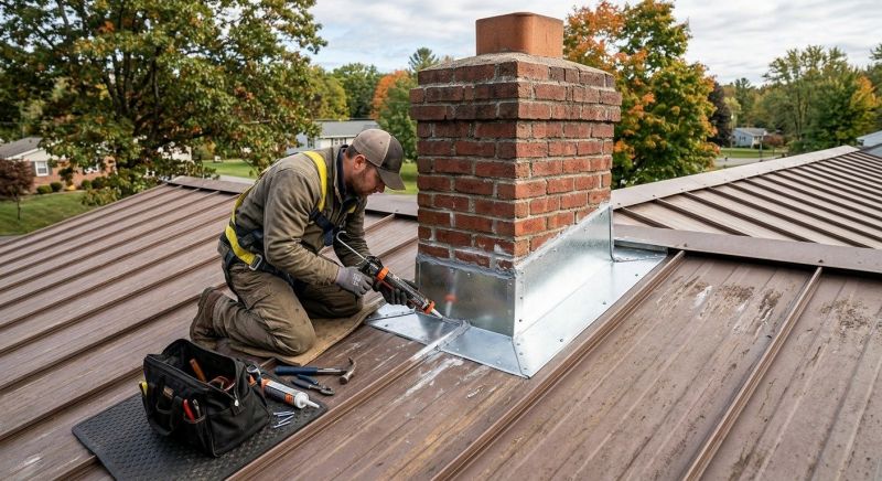 Metal Roof Flashing Repair in Gambrills, MD