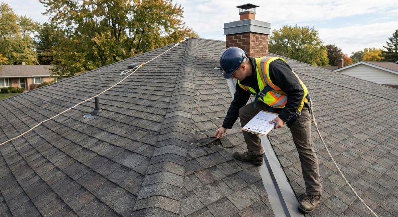 Roof Damage Inspection in Columbia, MD