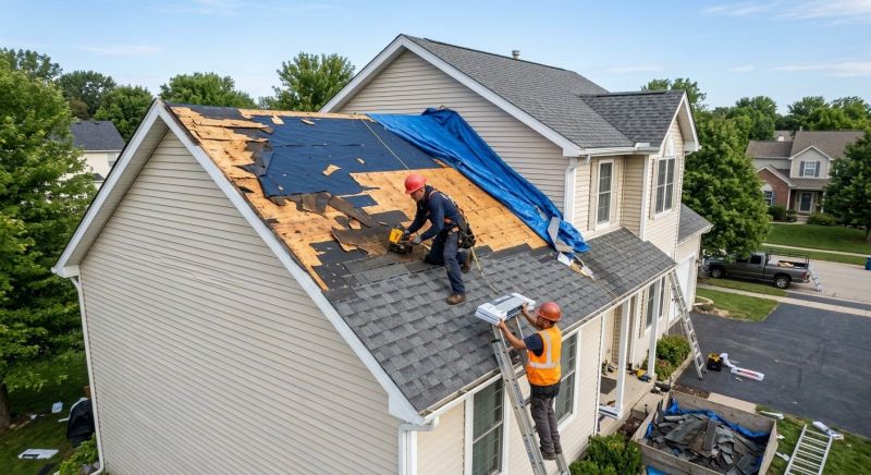 Roof Damage Restoration in Marriottsville, MD