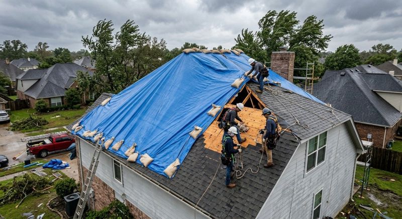 Roof Damage Restoration in Stevensville, MD