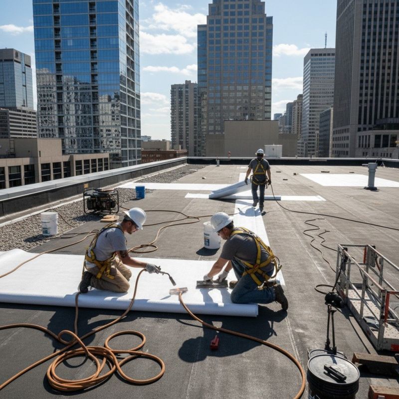 Single Ply Roof Repair in Ellicott City, MD