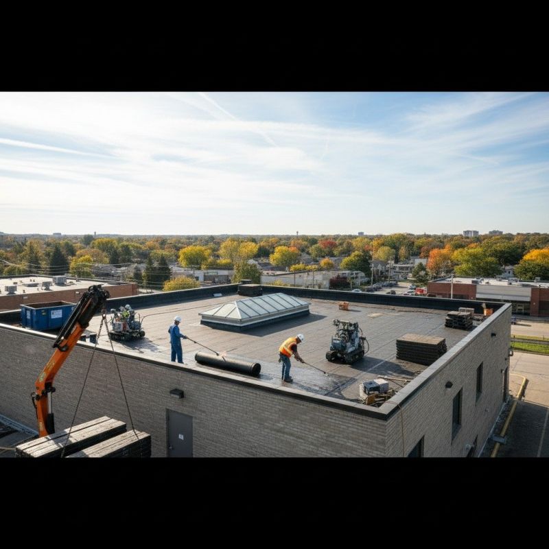 Single Ply Roof Replacement in Linthicum Heights, MD