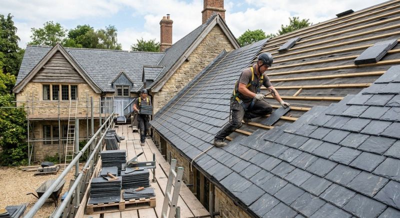 Slate Roof Construction in Bowie, MD