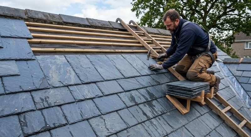 Slate Roof Construction in Chevy Chase, MD