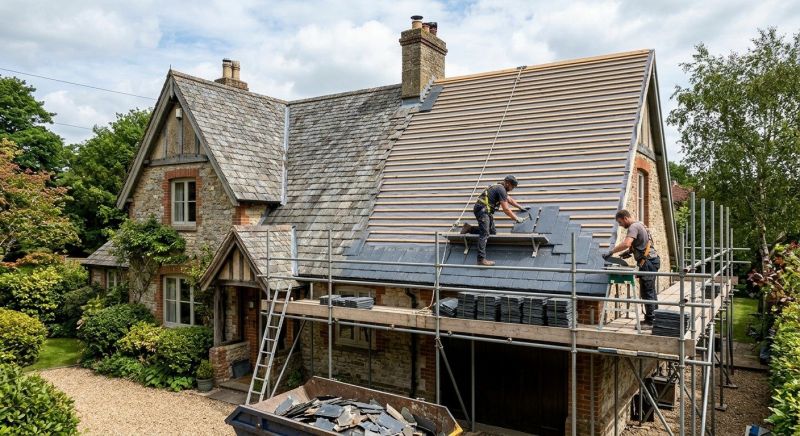Slate Roof Replacement in Owings, MD