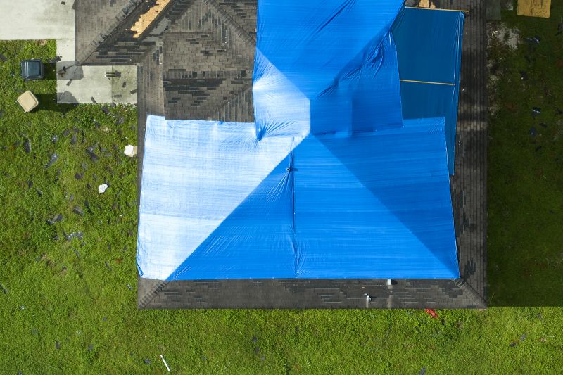 Storm Damage Roof Tarping in Gambrills, MD