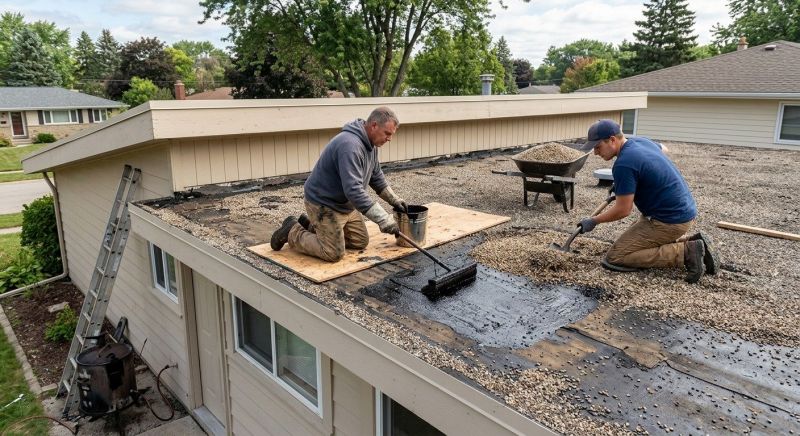 Tar And Gravel Roof Repair in Baltimore, MD