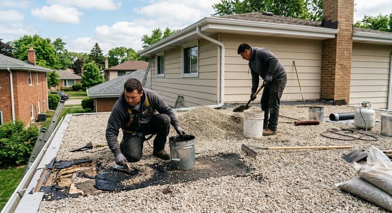 Tar And Gravel Roof Repair in Dundalk, MD