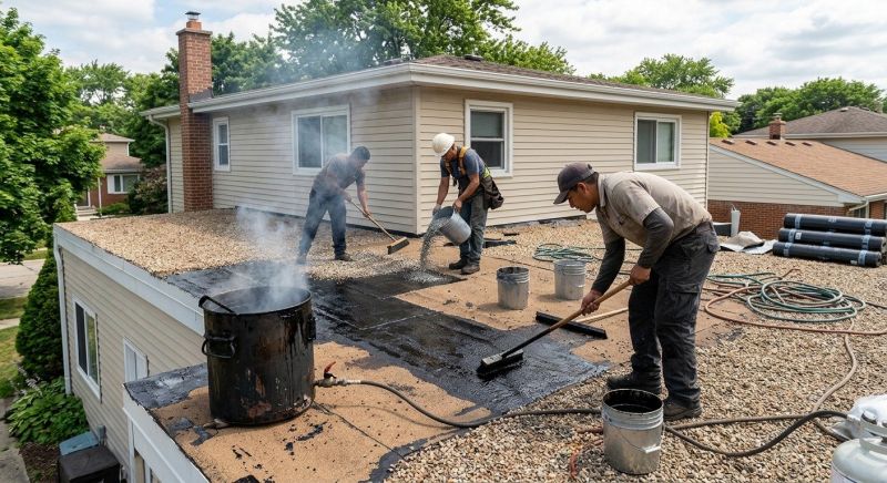 Tar And Gravel Roof Repair in Lothian, MD