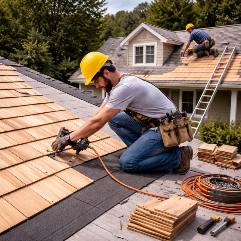 Wood Roofing Installation in Sandy Spring, MD