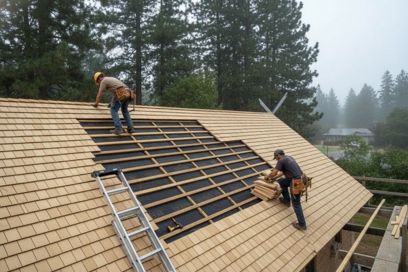 Wood Shake Roof Repair in Burtonsville, MD
